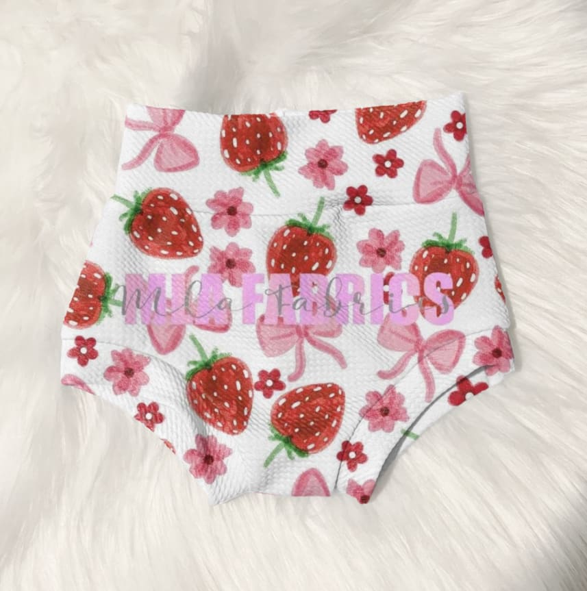 Strawberries & Bows Bummies