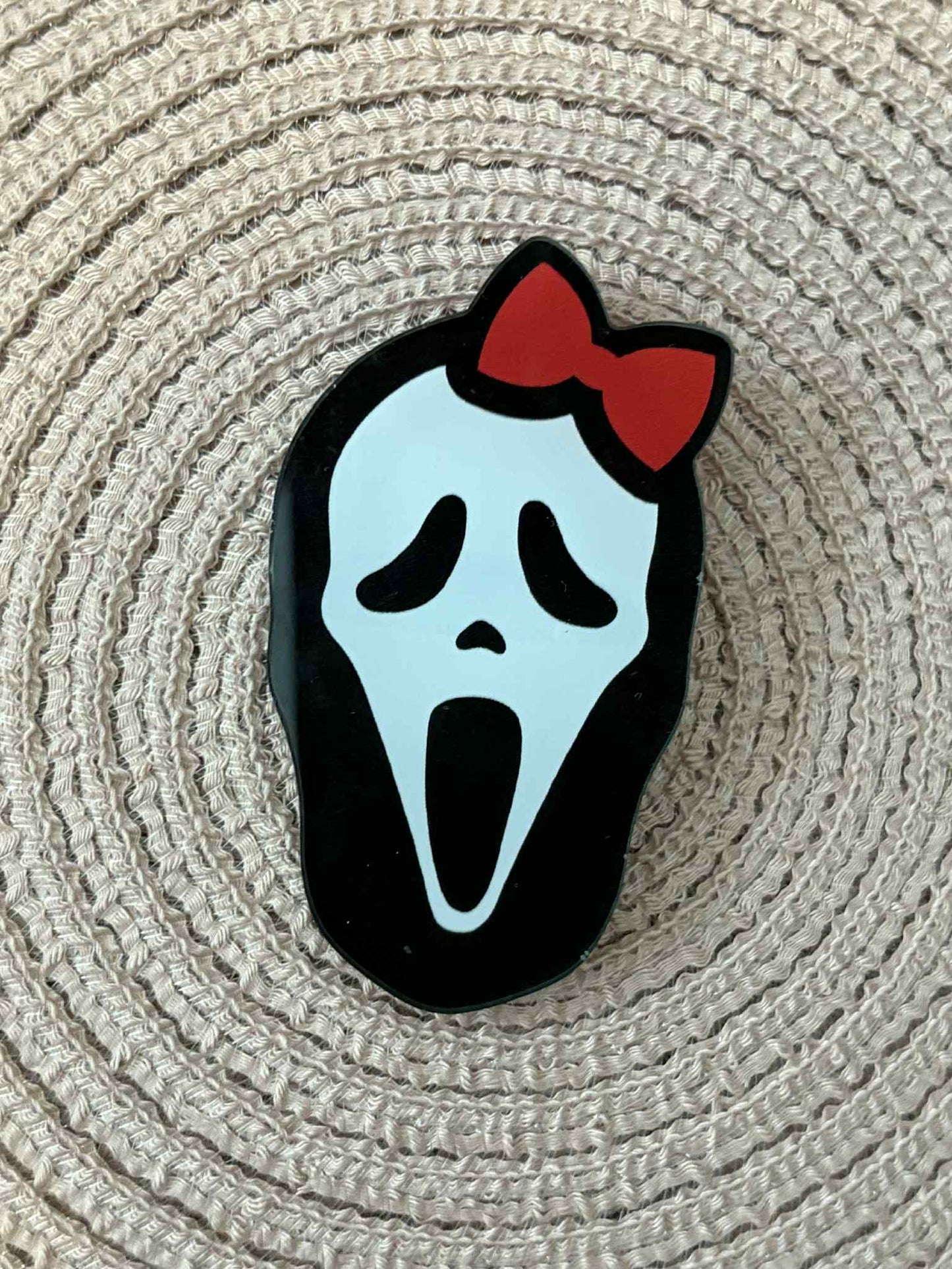 Girly Ghostface Bow Clip