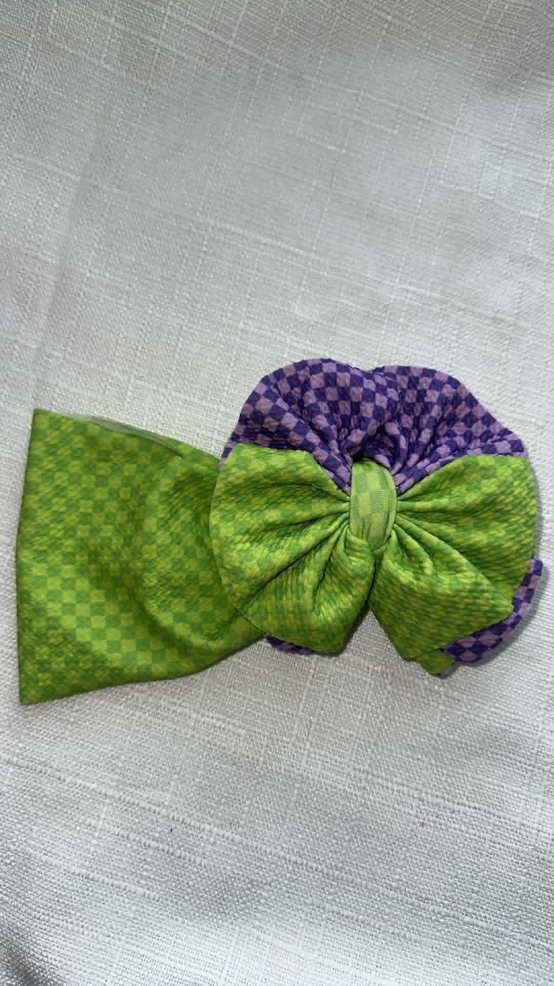 Purple and Green Checkered