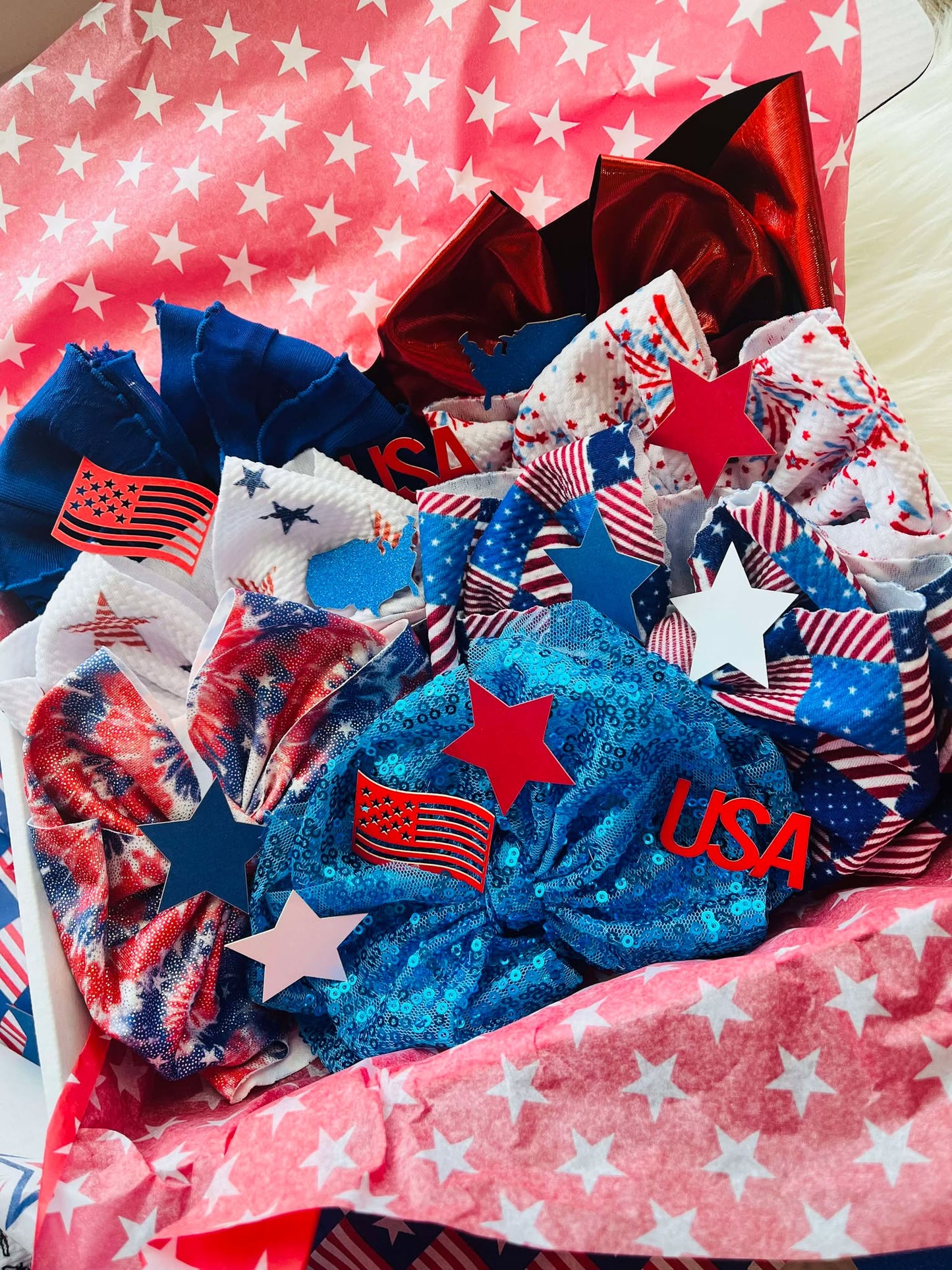Red, White and Blue Mystery Boxes