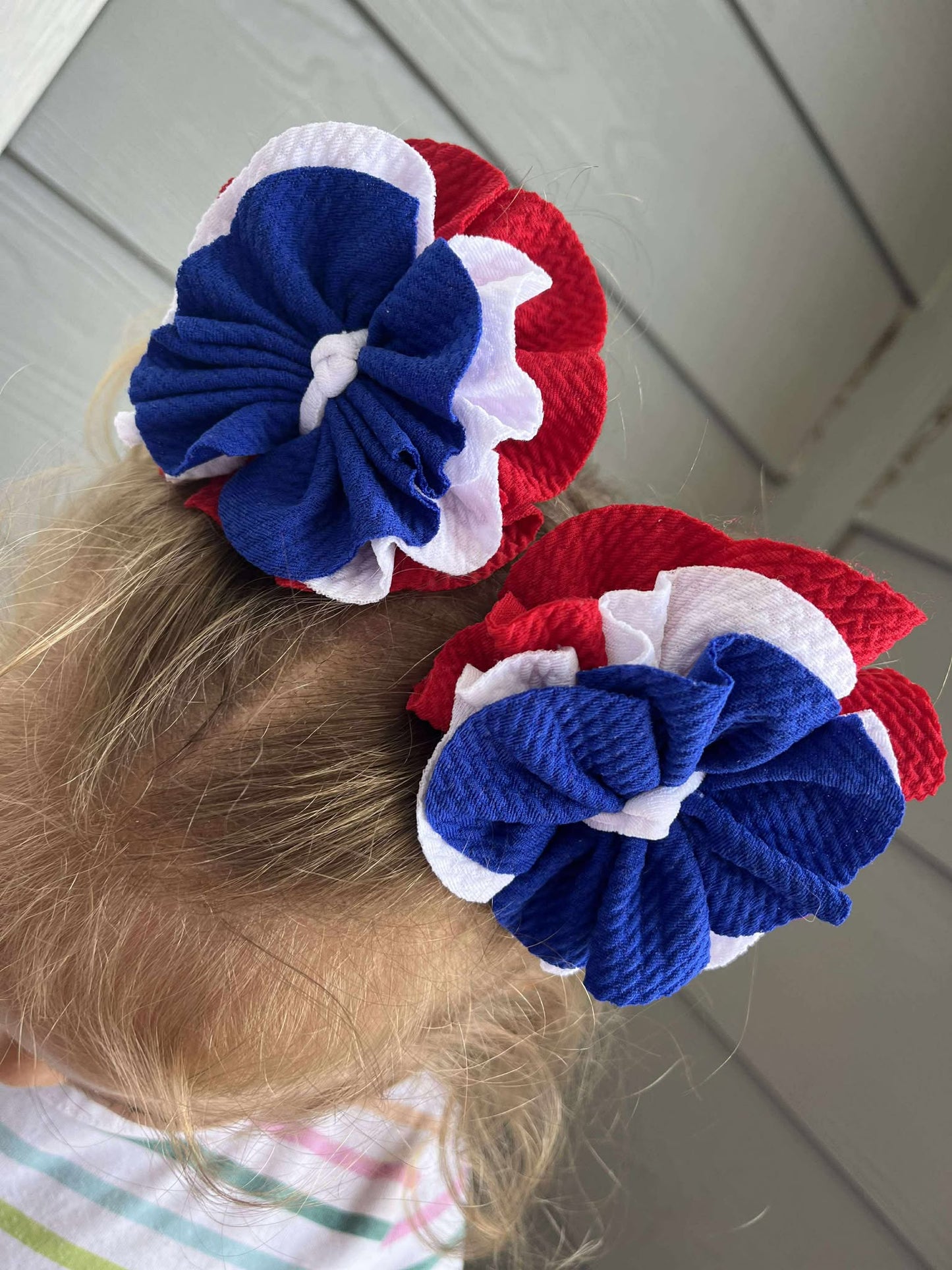 Red, White & Blue Flower Piggies