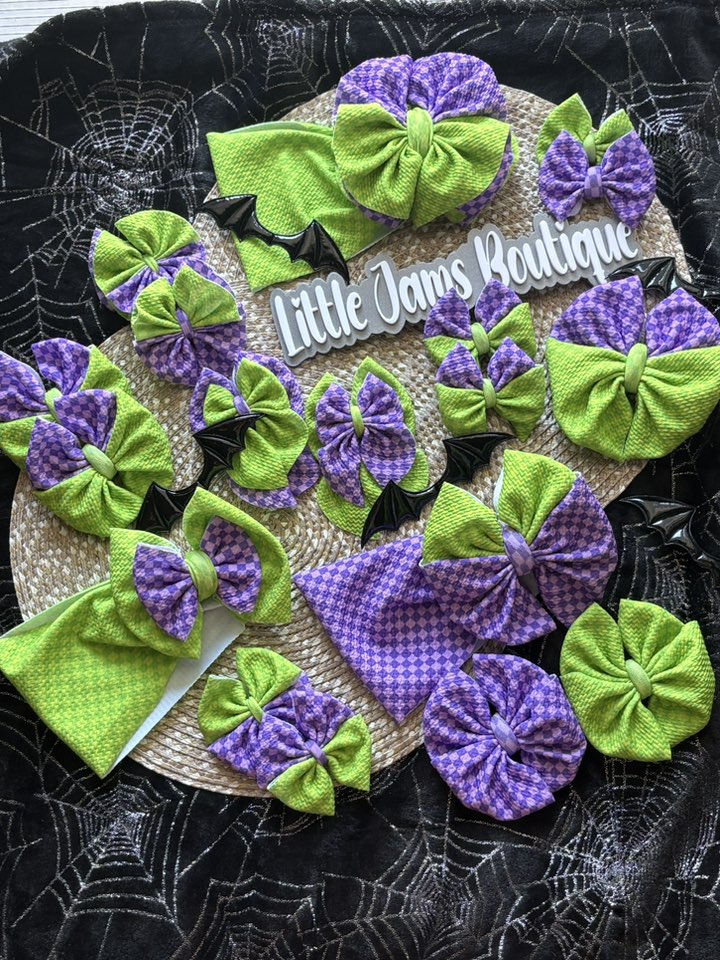 Purple & Green Checkered