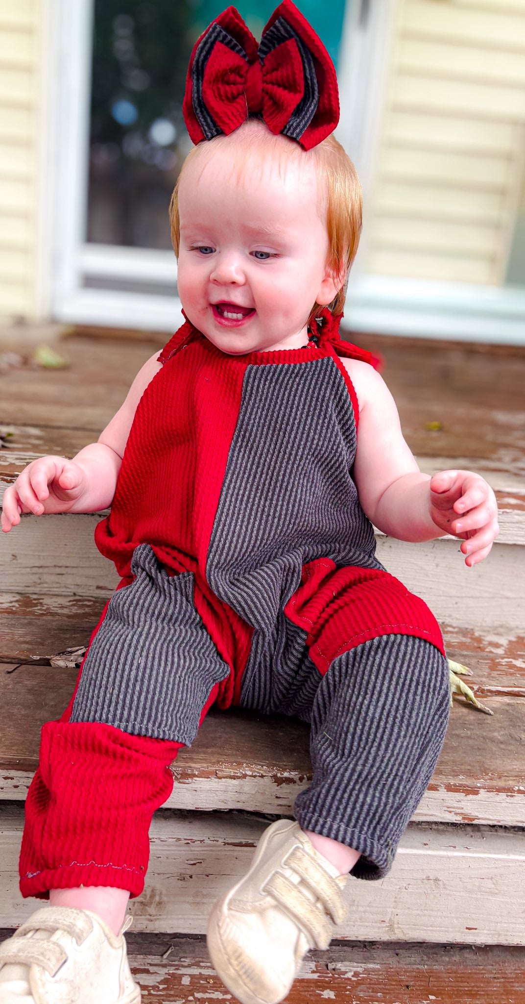 Fall Color Block Jumpsuit