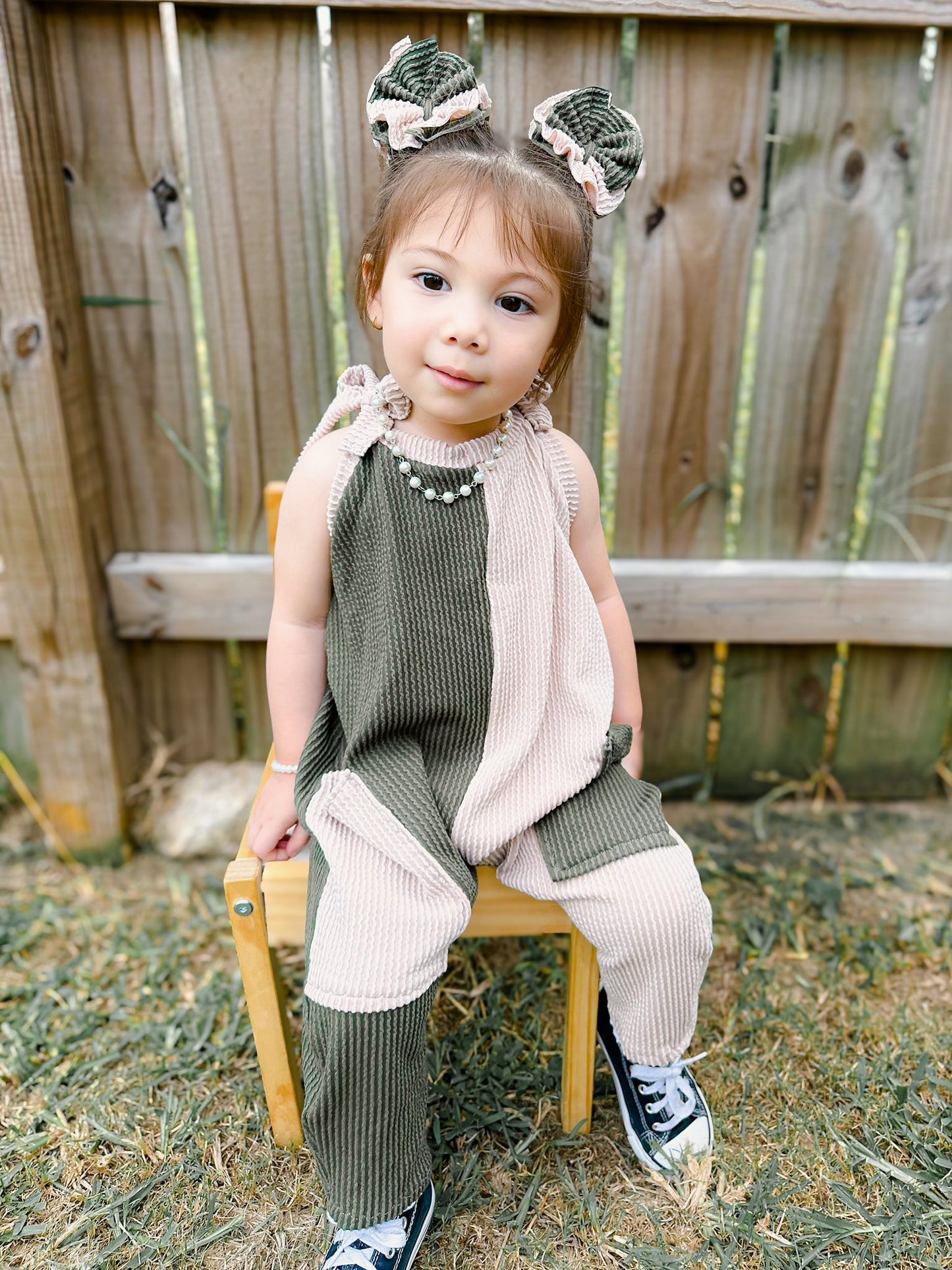 Fall Color Block Jumpsuit