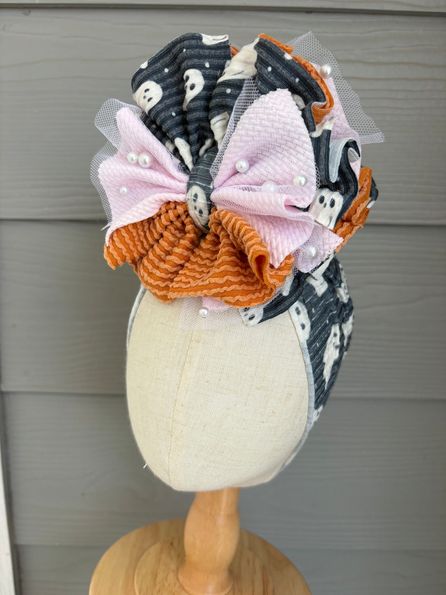 Ghost Mixed with Baby Pink, Squash Ribbed and Pearl Mesh