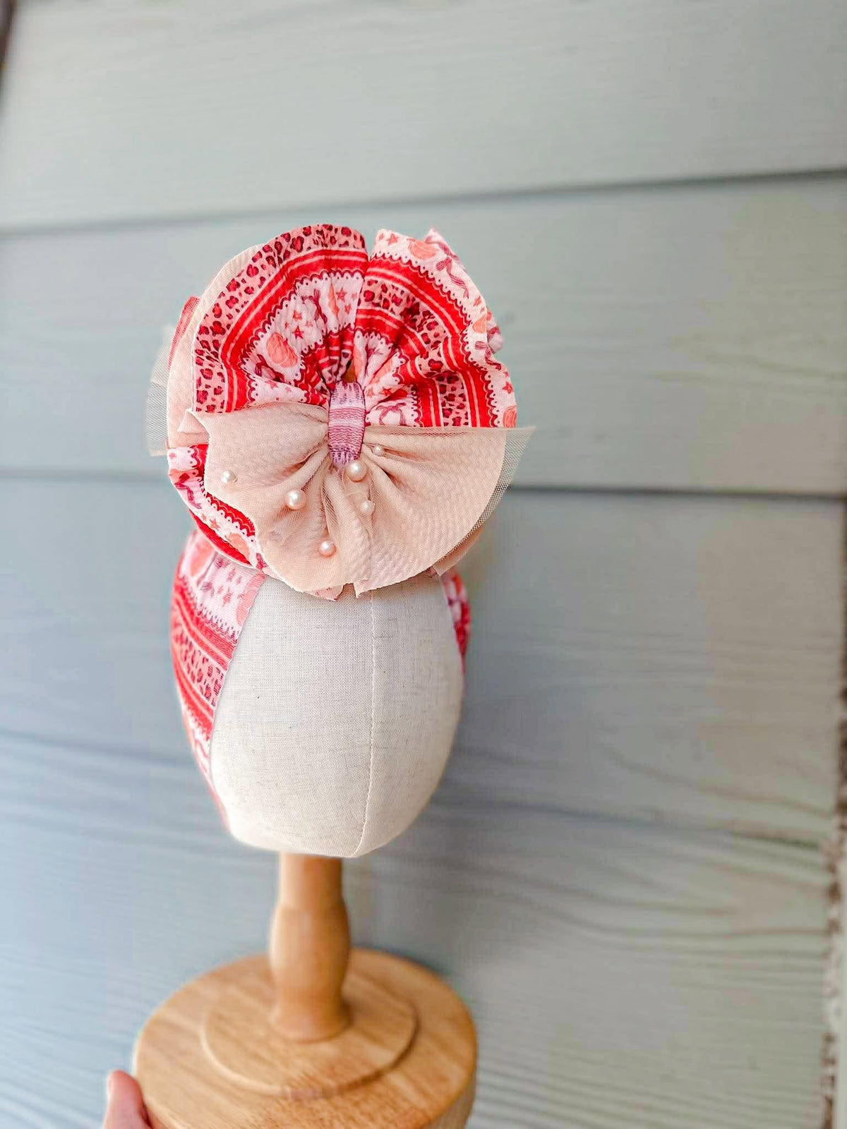 Fall Bow Coquette Mixed with Nude and Champagne Pearl Mesh