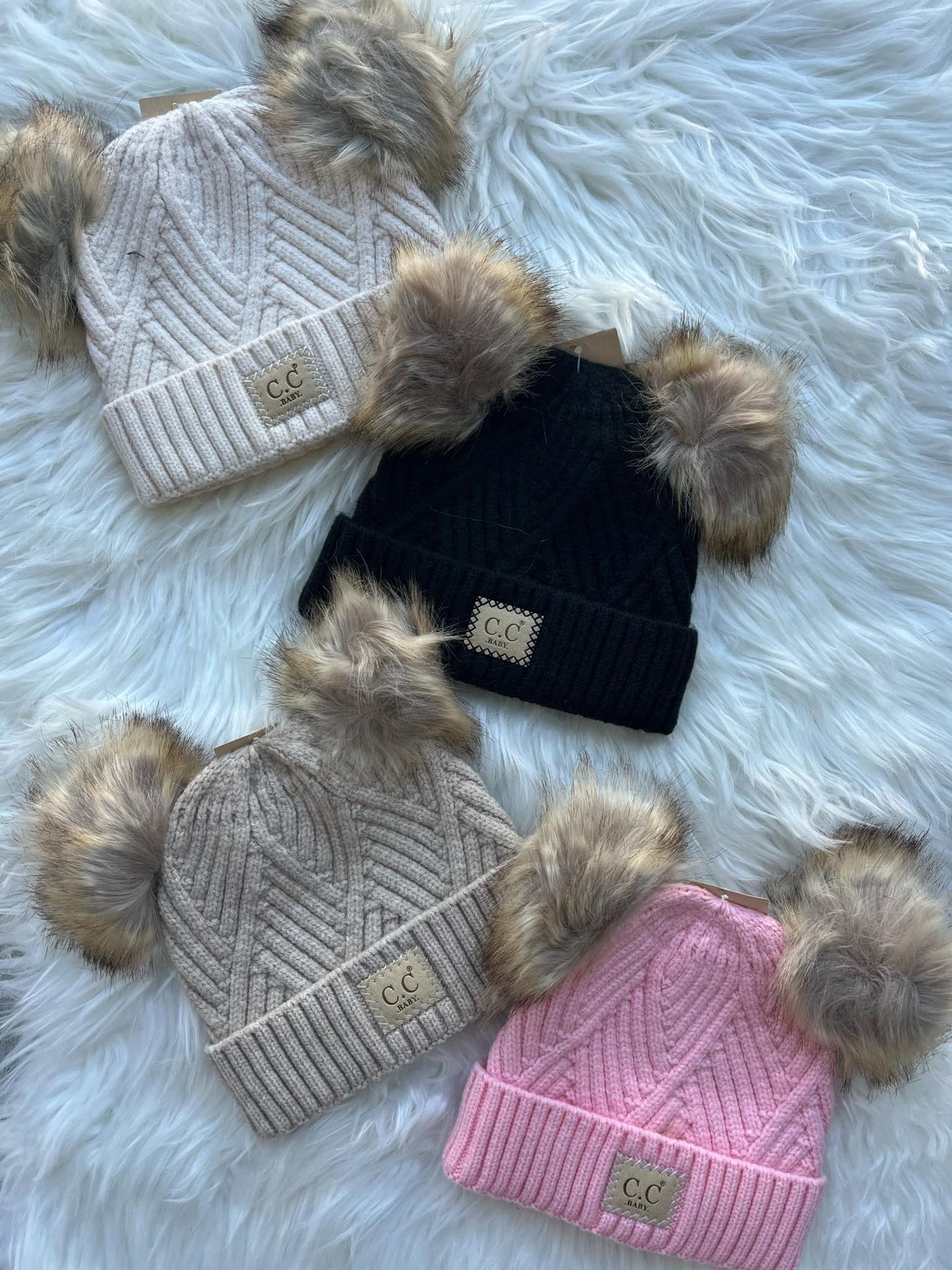 Baby PomPom Beanies (3 Months+)