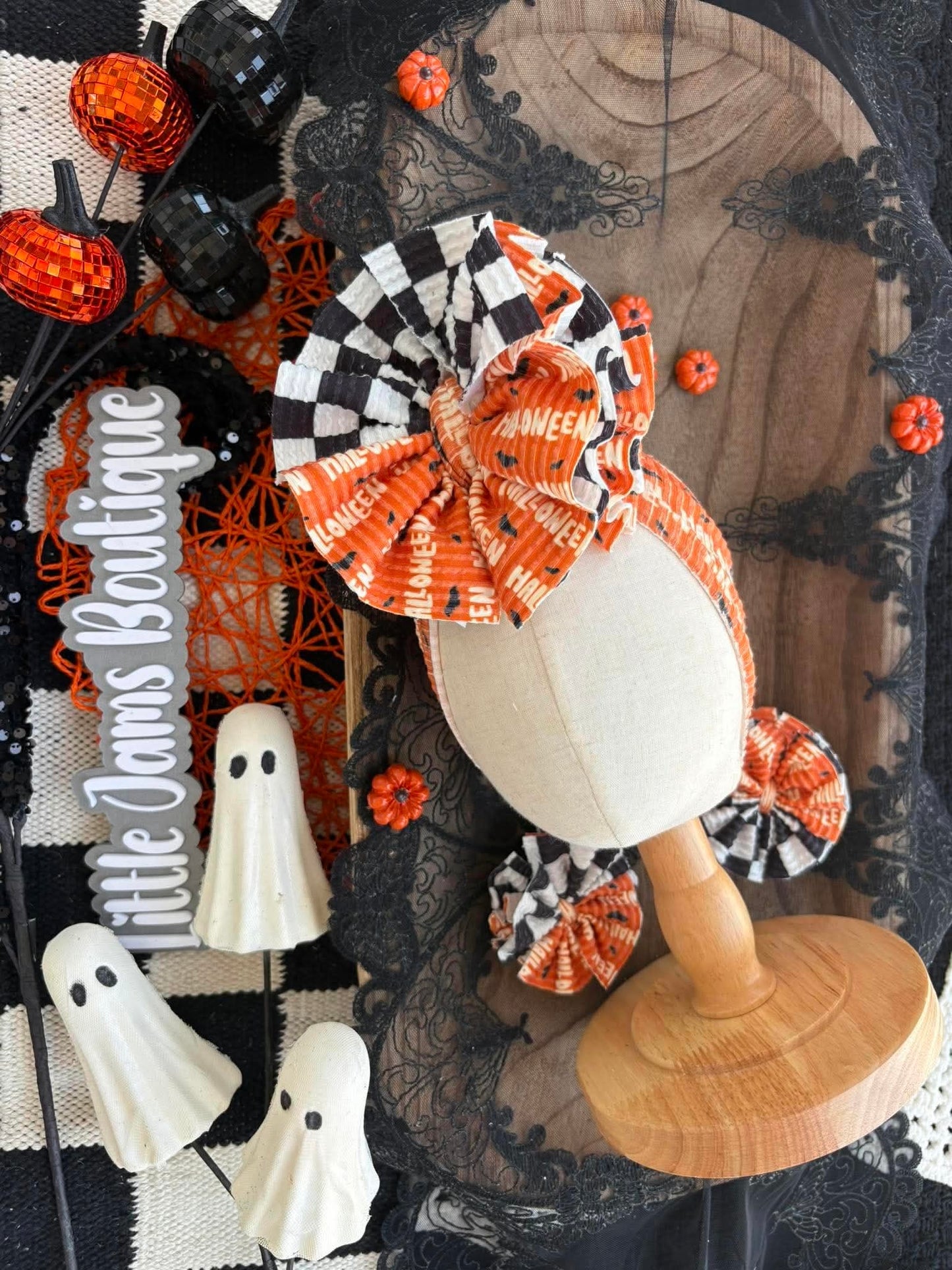 Halloween Mixed with Checkered Ribbed