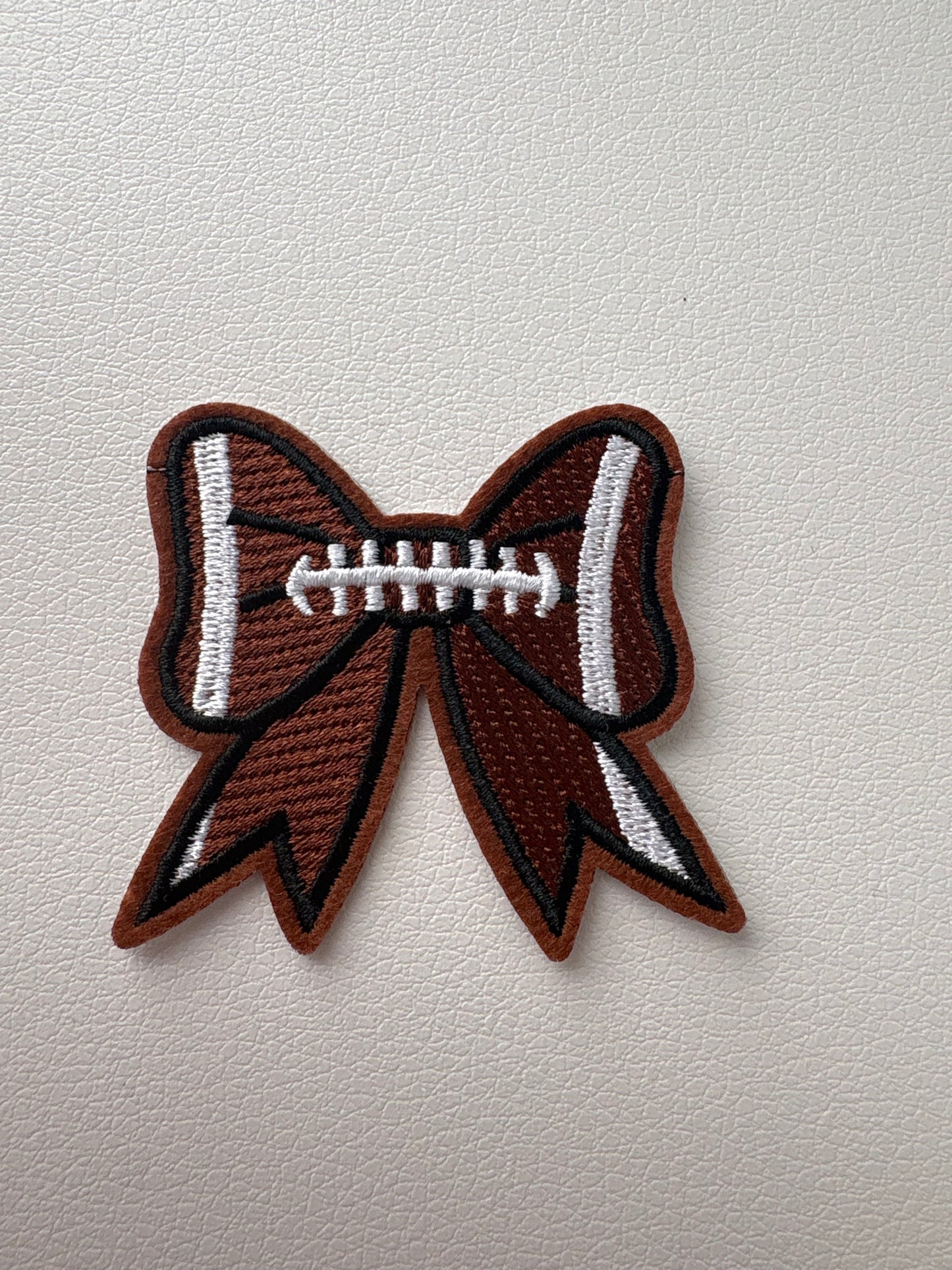 Football Bow Patch