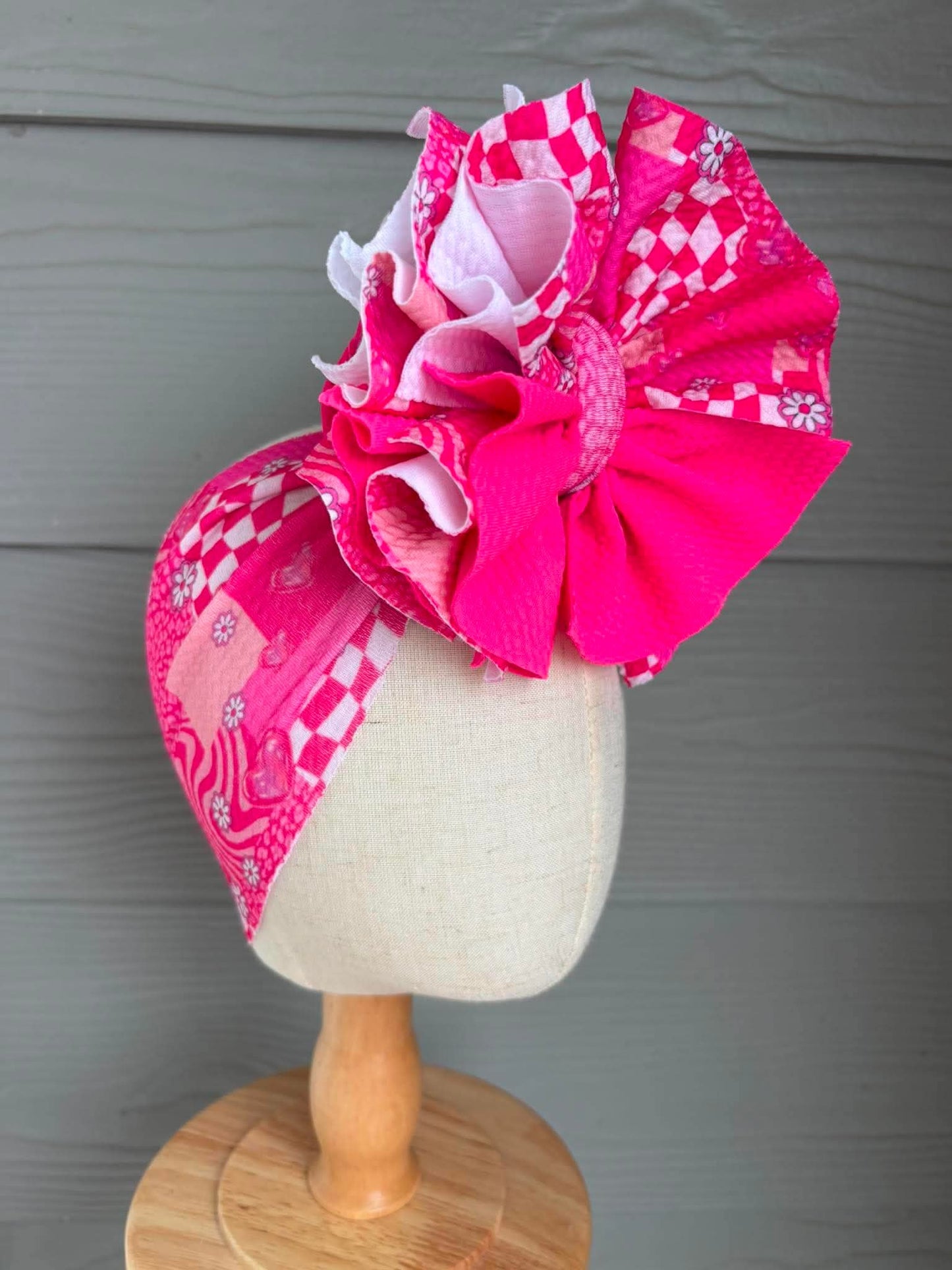Retro Patchwork Mixed with Hot Pink