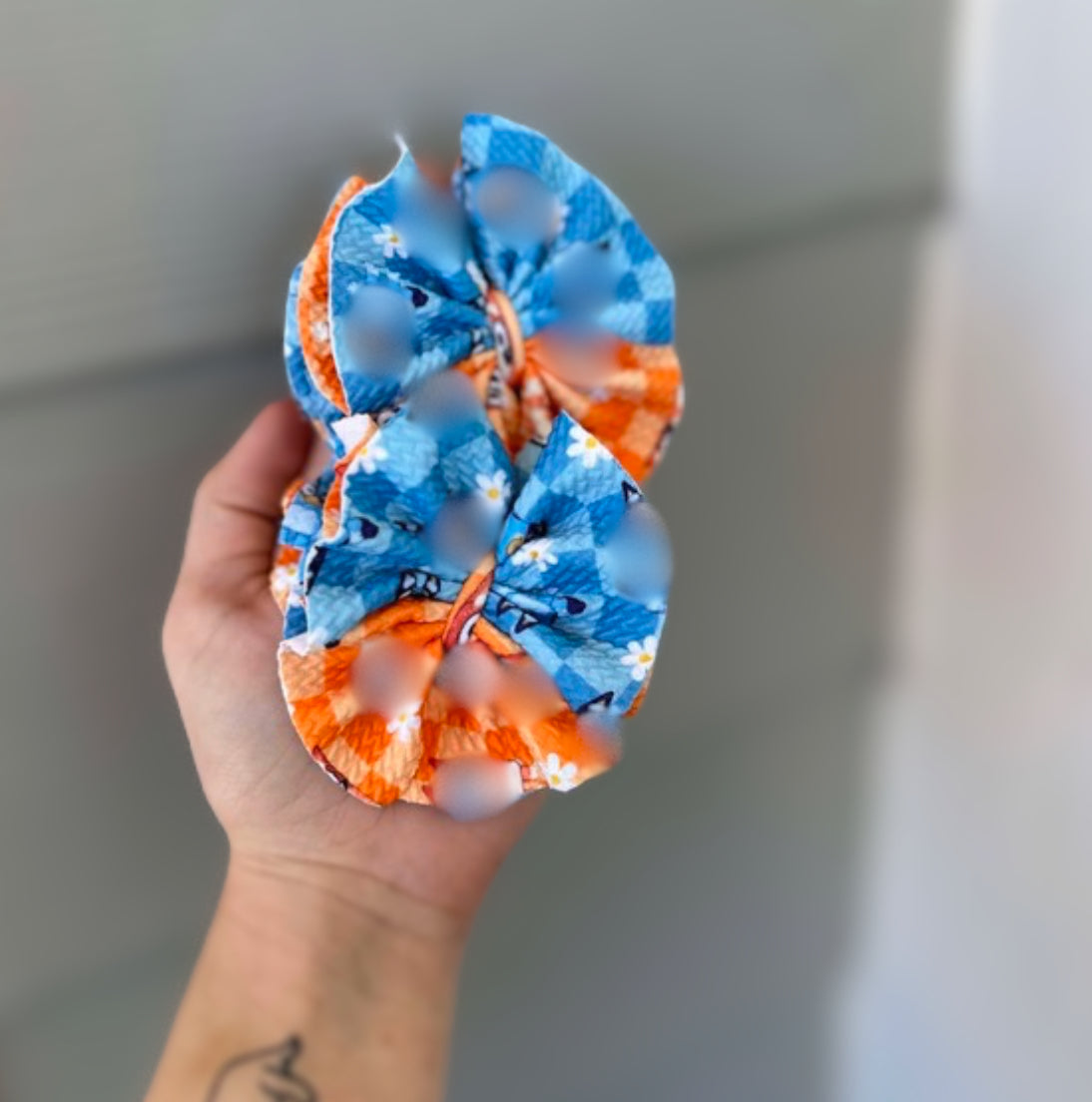 Blue & Orange Dog Scrap Wrap/Scrap Piggies