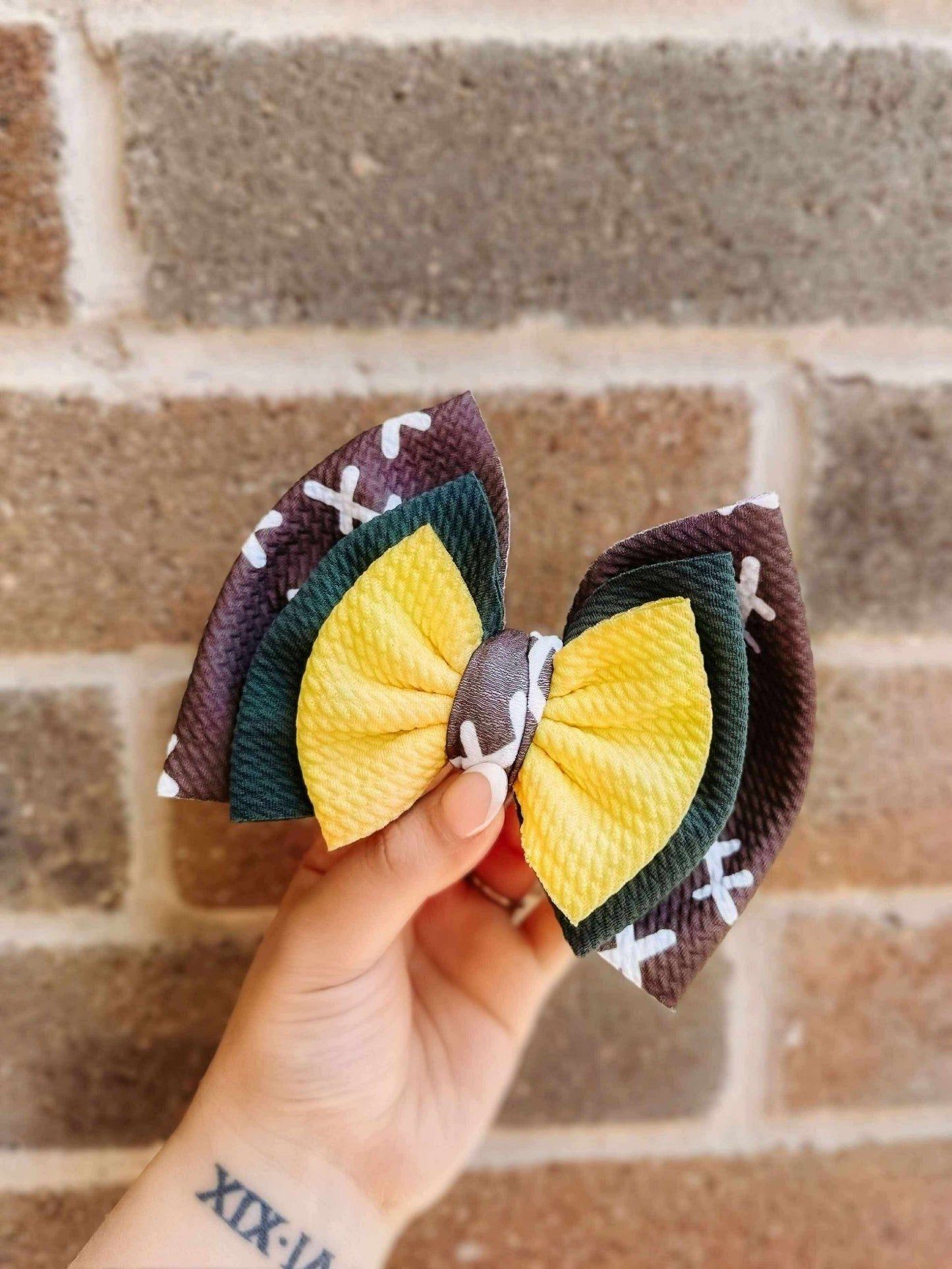 Stacked Football Stitches