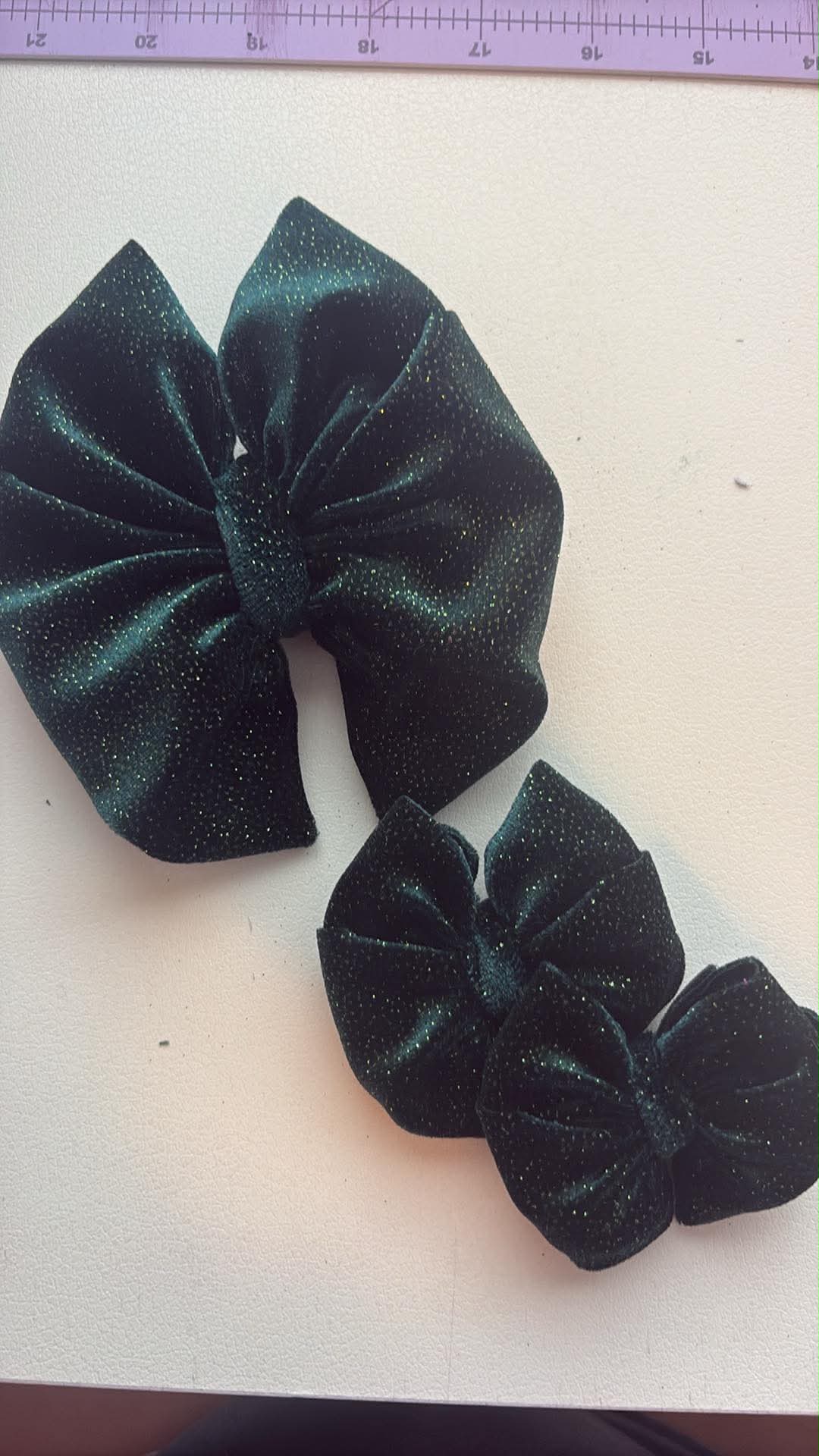 Green Glitter Velvet