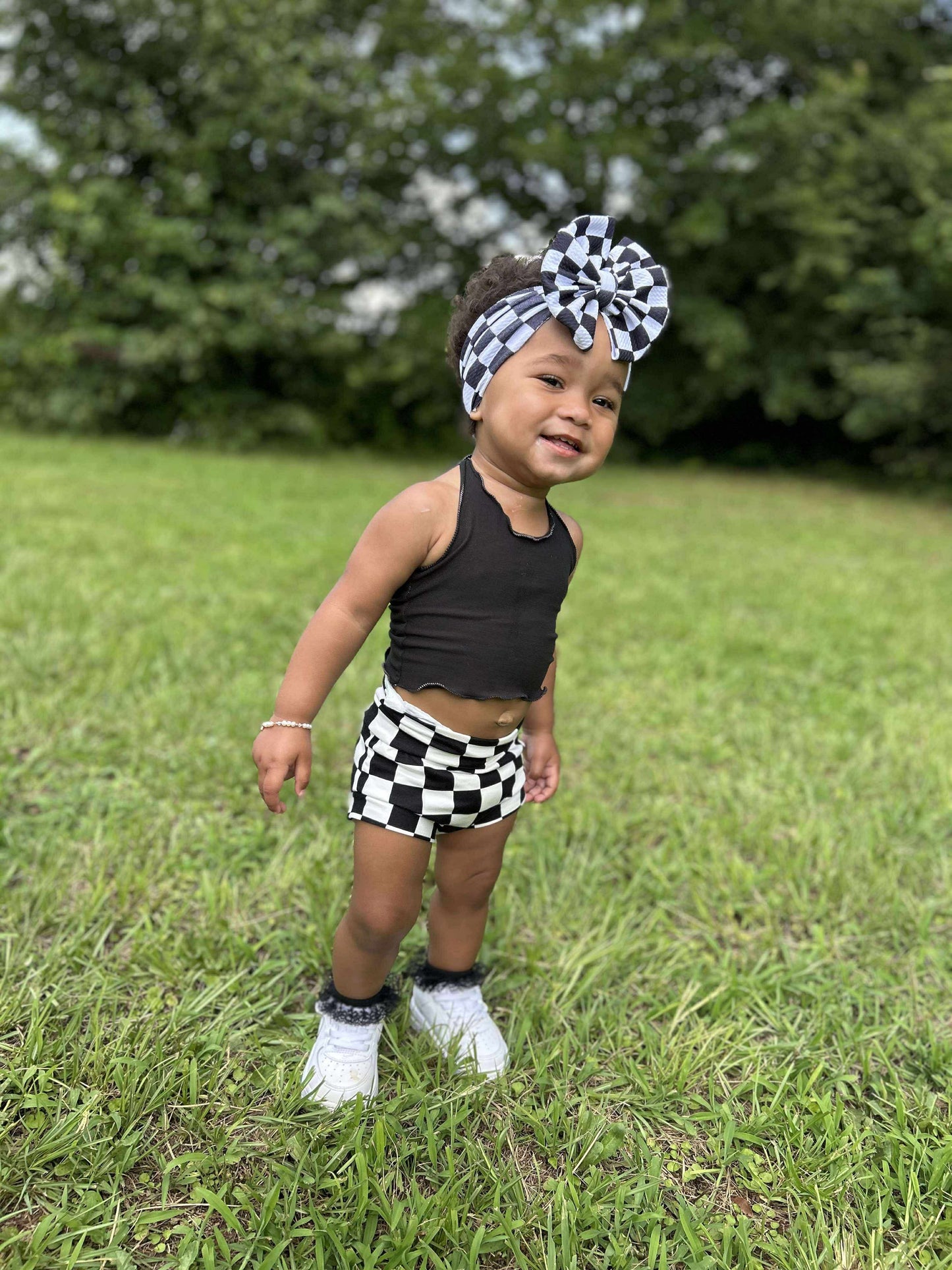 Black and white Checkered