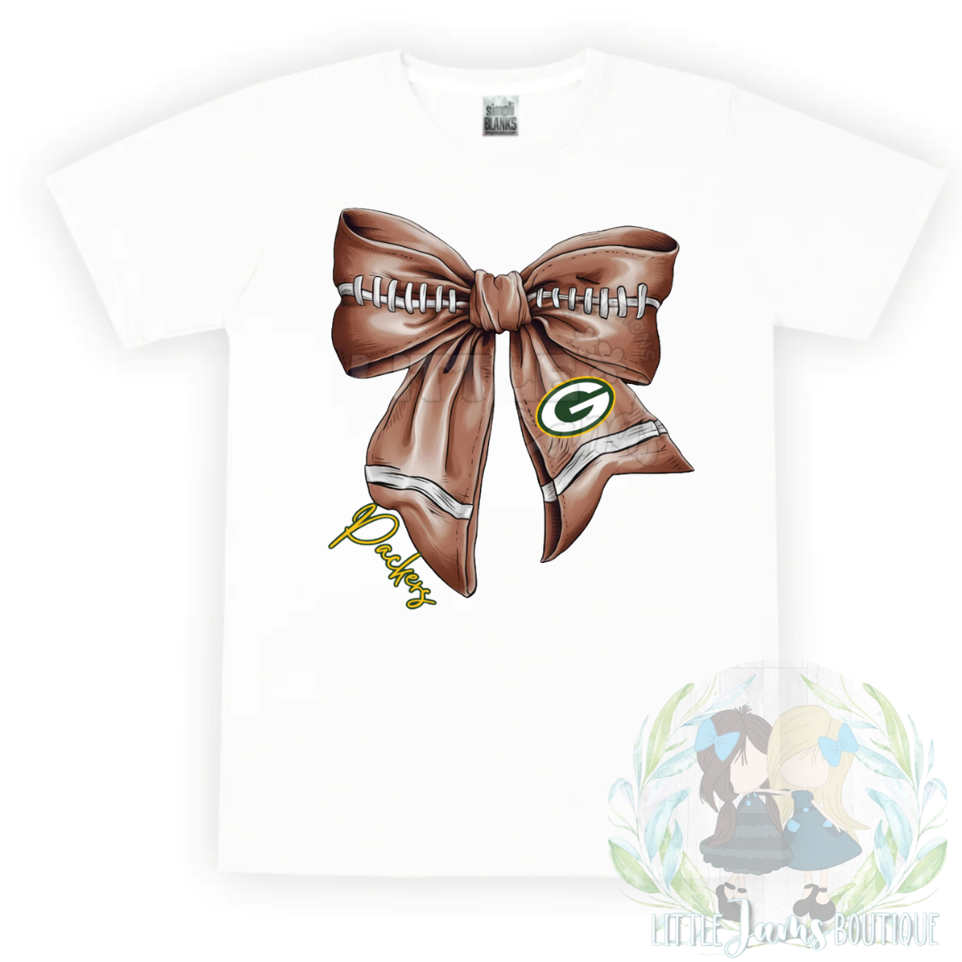 Packers Romper/T-Shirt with Matching Bow