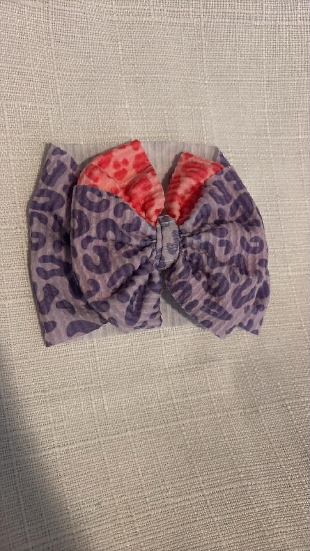 Purple and Pink Leopard Split