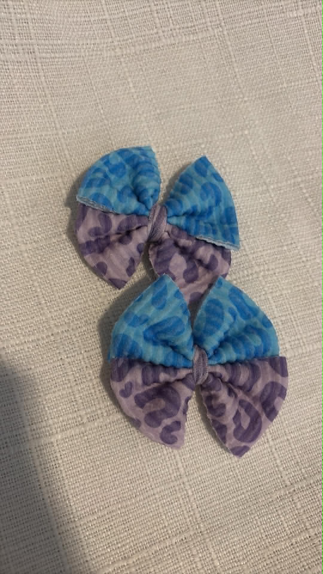 Blue and Purple Leopard Split
