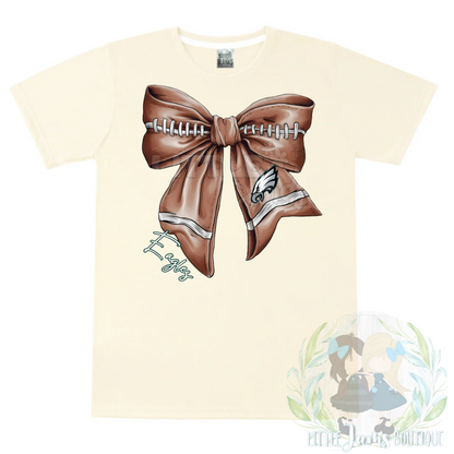 Eagles Romper/T-Shirt with Matching Bow