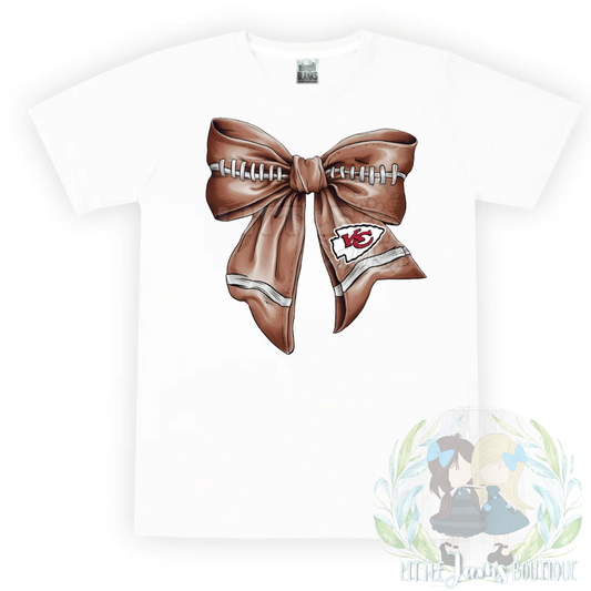 Chiefs Romper/T-Shirt with Matching Bow