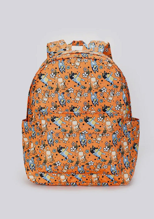 Floral Bluey & Bingo Backpack