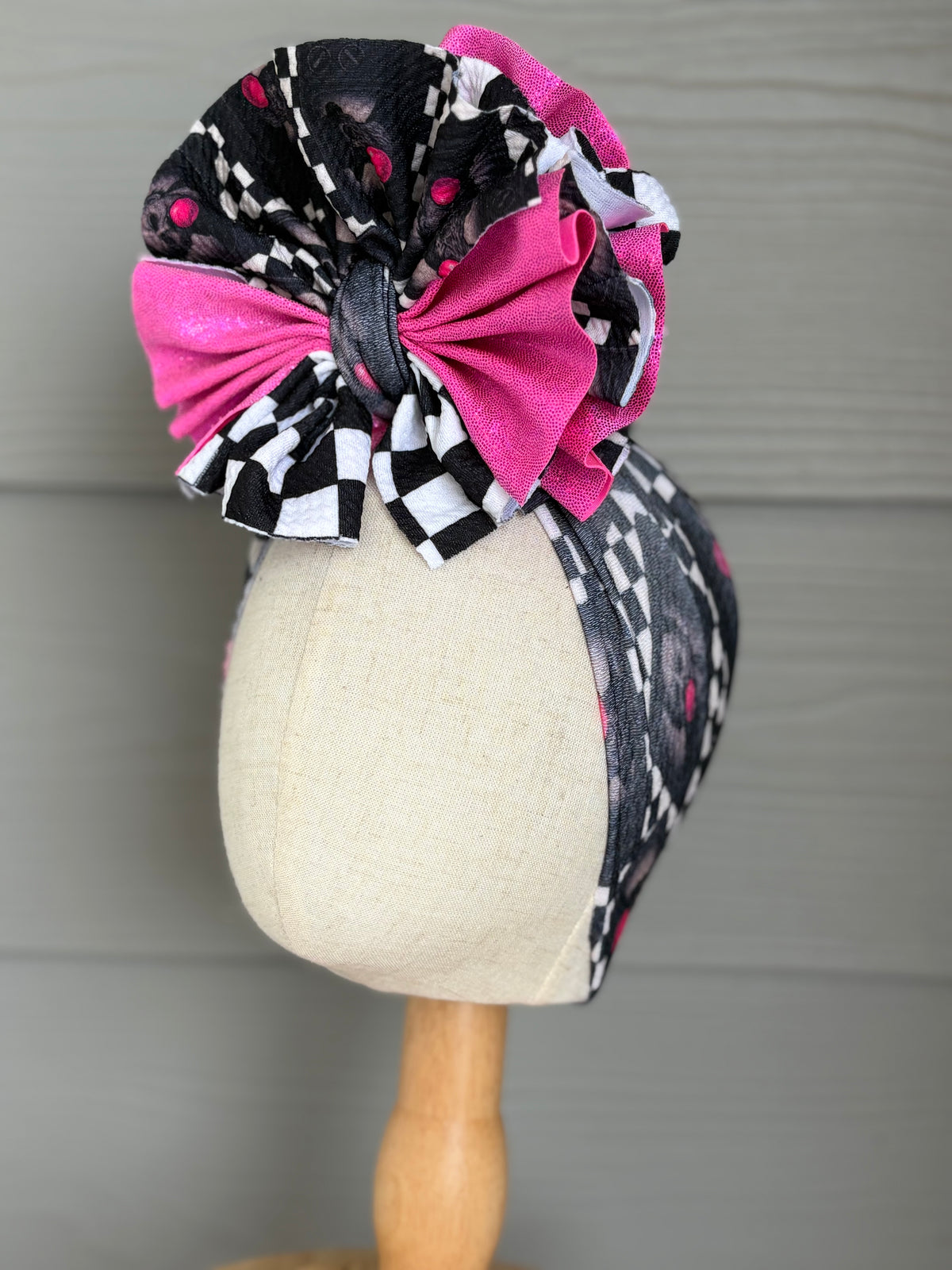 Scream Bubblegum Mixed with Pink Shimmer and Checkered