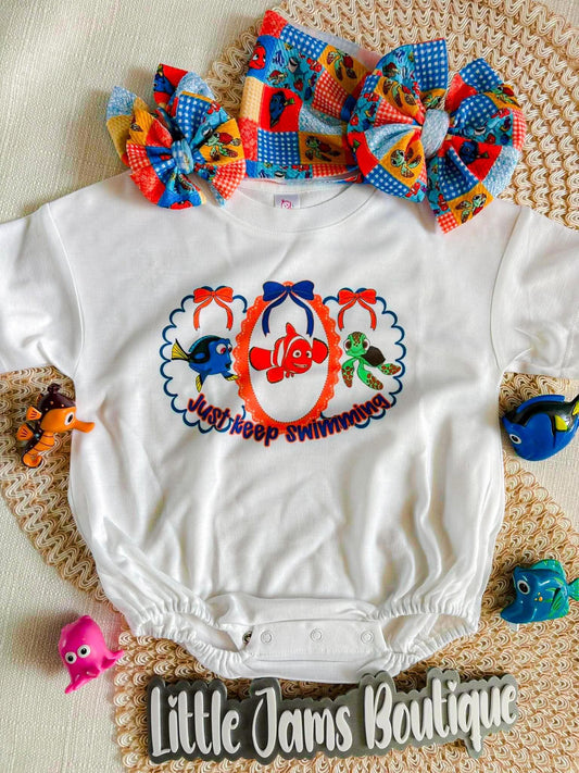 Nemo Romper/T-Shirt with Matching Bow