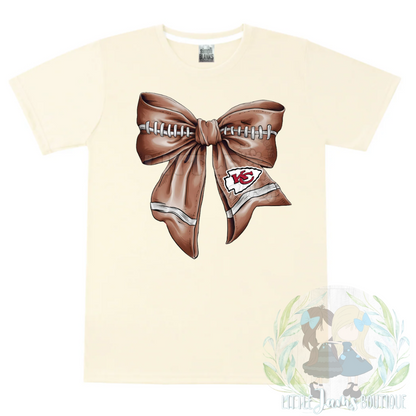 Chiefs Romper/T-Shirt with Matching Bow