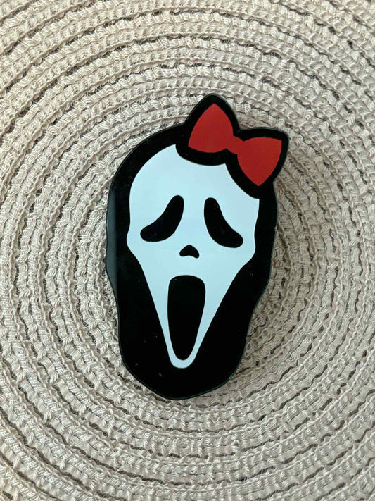 Girly Ghostface Bow Clip