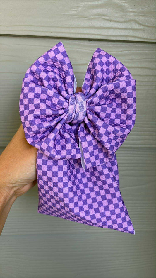 Purple Checkered