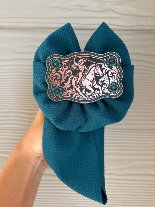 Cowgirl Buckle Clips (Engraved)