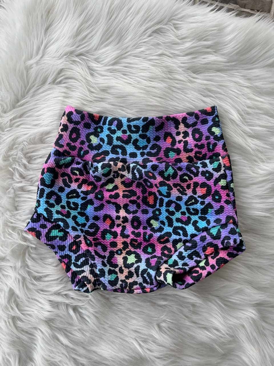 Rainbow Leopard Bummies - 12M