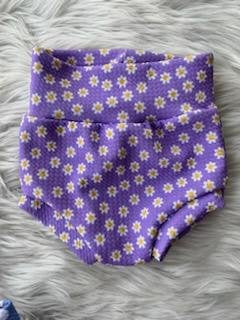 Purple Daisy Bummies - NB