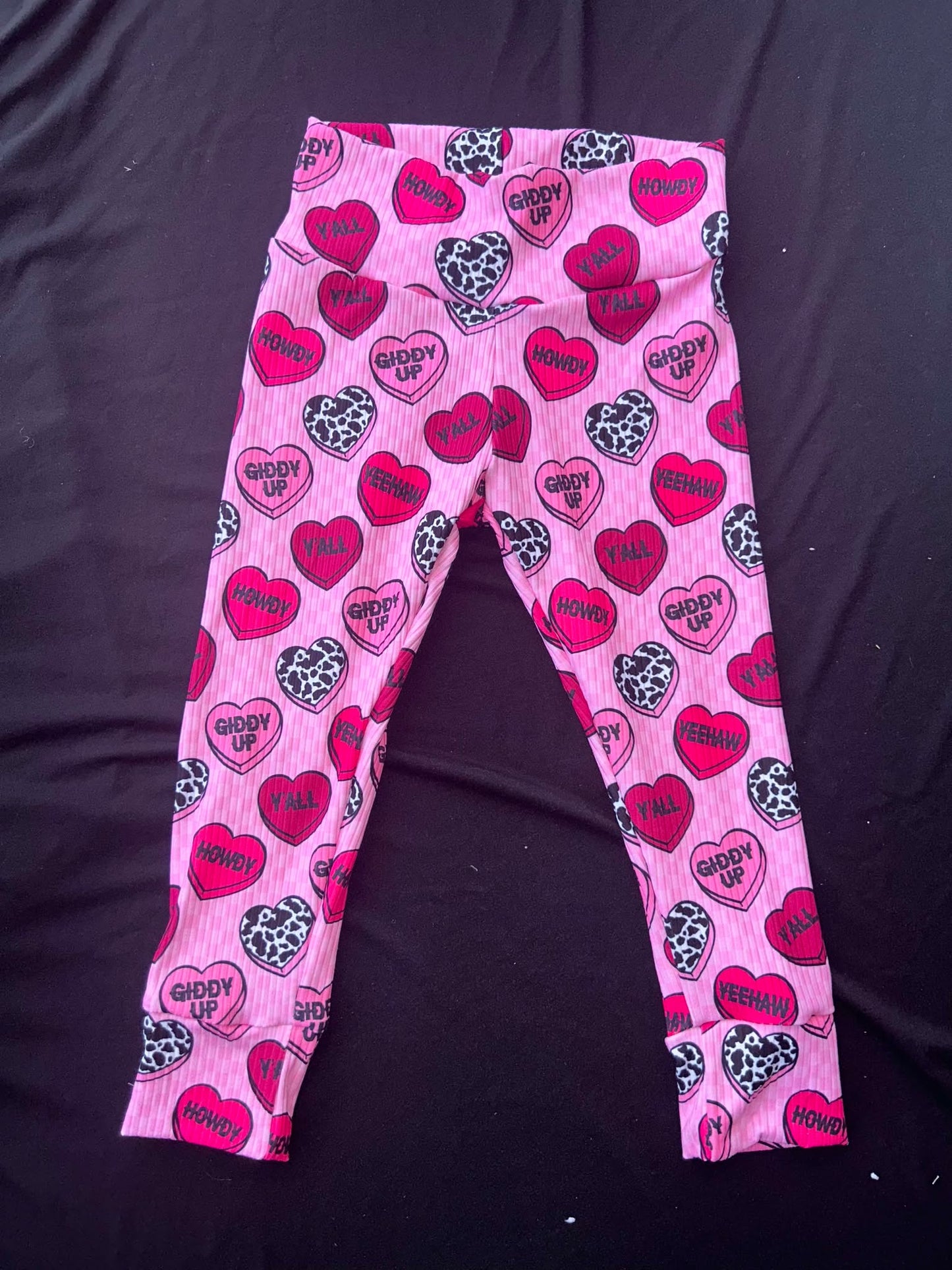 Country Candy Hearts Leggings- 12/18 Months