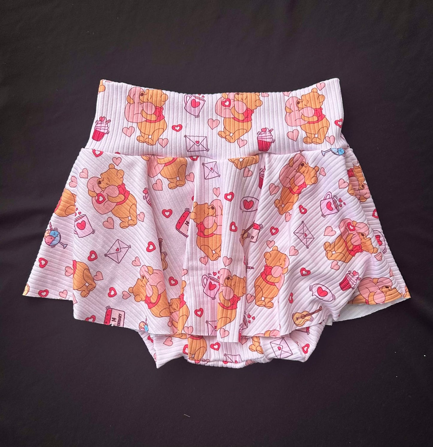 Skirted Pooh Valentines Bummies - 12/18 Months