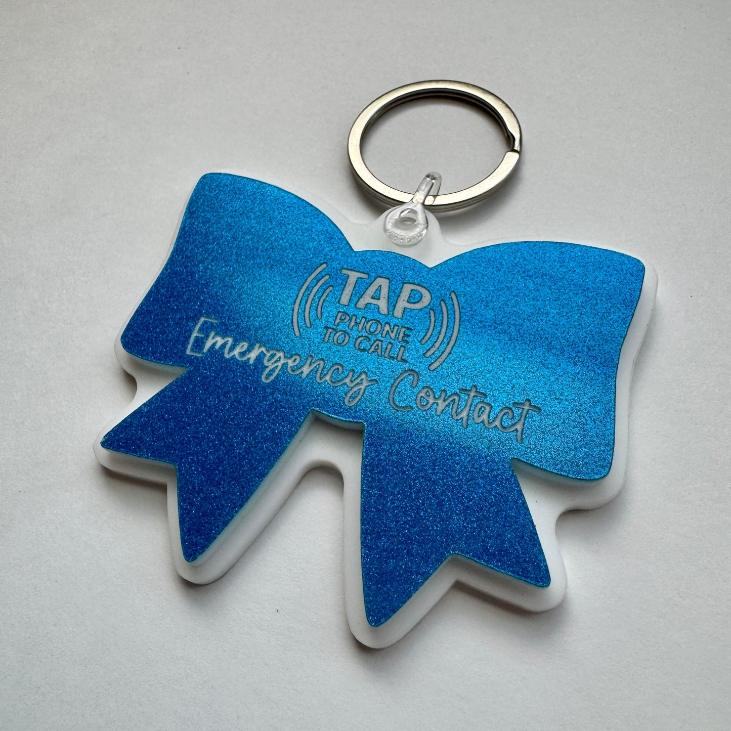 Tap Tag - Emergency Contact Backpack Tag (Single Sided)