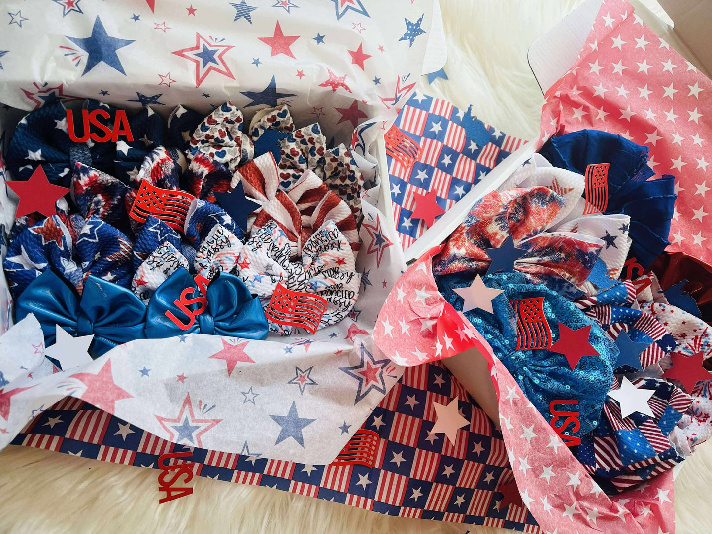 Red, White and Blue Mystery Boxes
