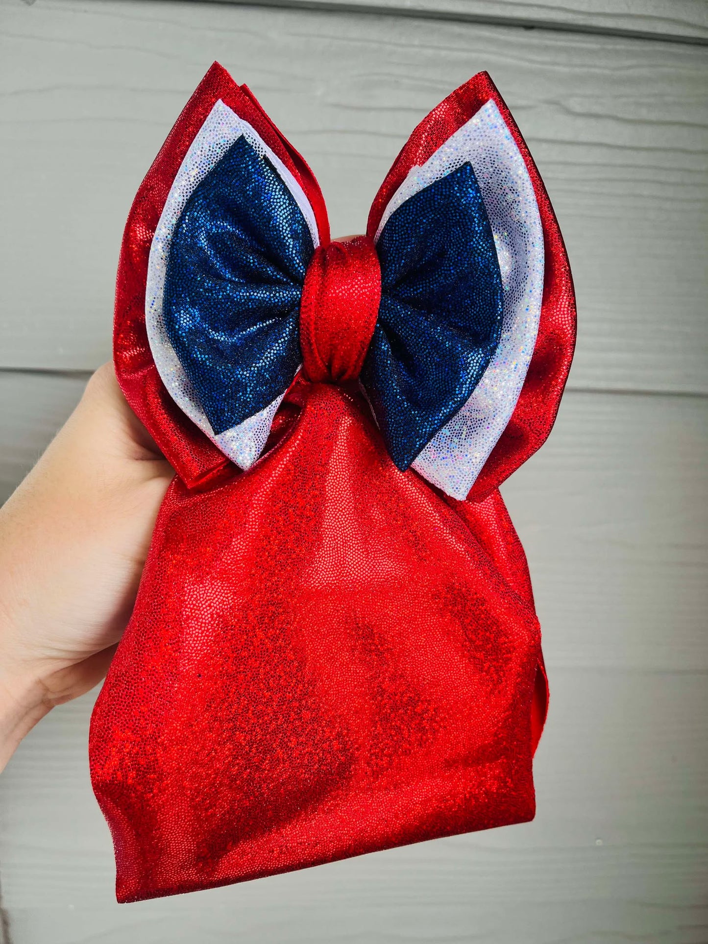 Red, White & Blue Shimmer Stacked