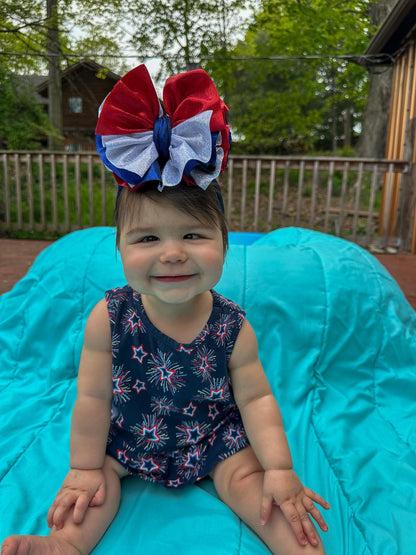 Red, White & Blue Shimmer Scraps