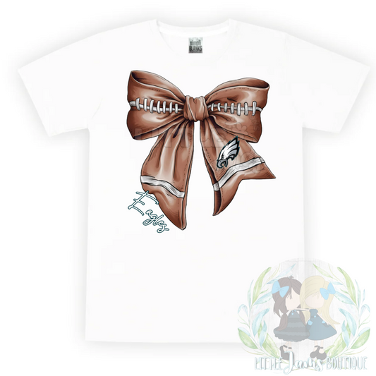 Eagles Romper/T-Shirt with Matching Bow
