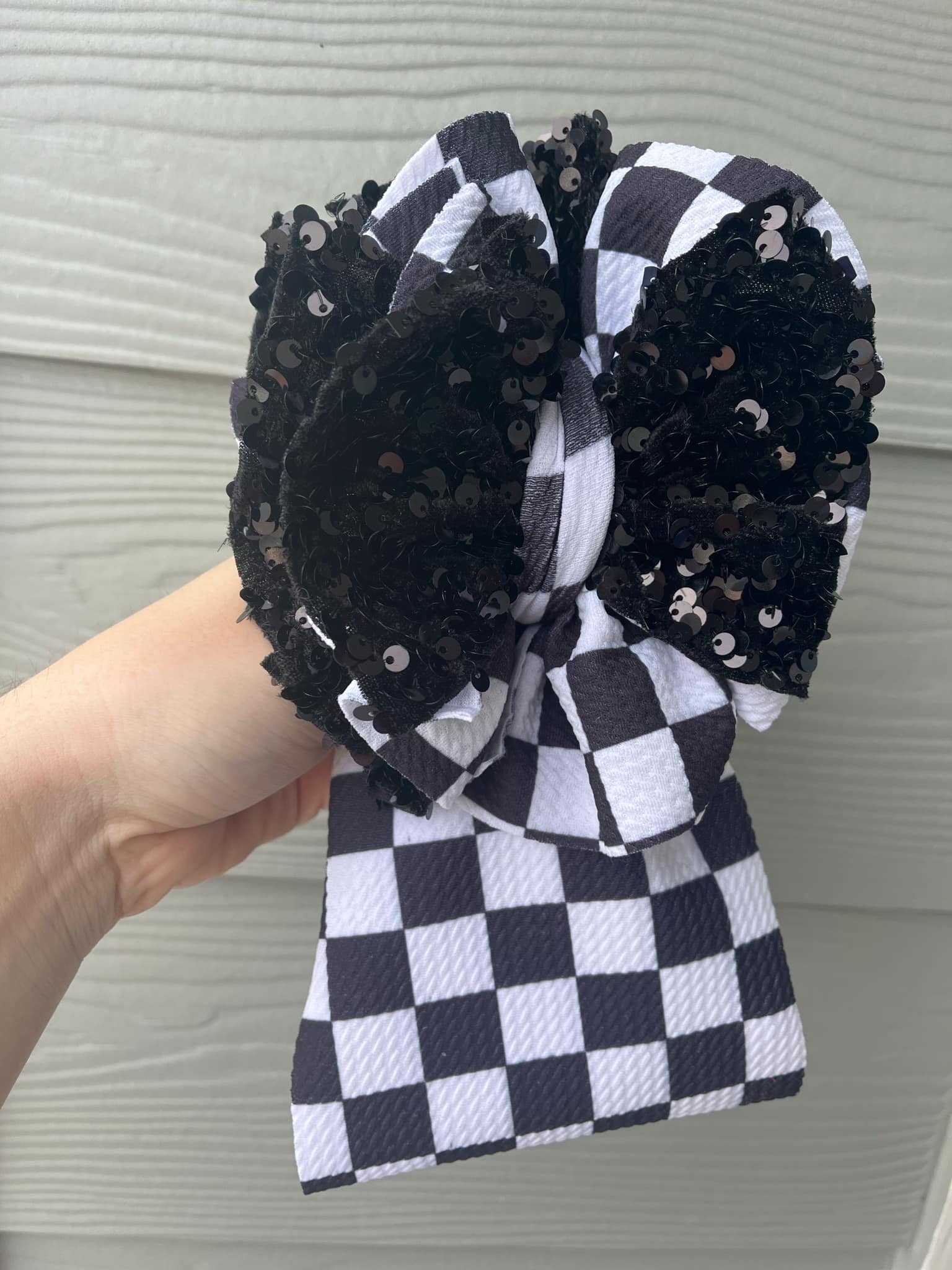 Sequin Checkered Scrap Wrap/scrap piggies – Little JAMS Boutique