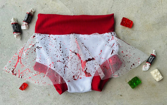 Blood Splatter Skirted Bummies