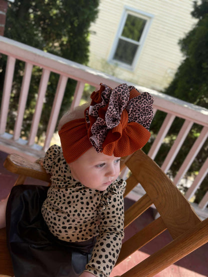 Leopard and Rust Scrap Wrap/ Scrap piggies
