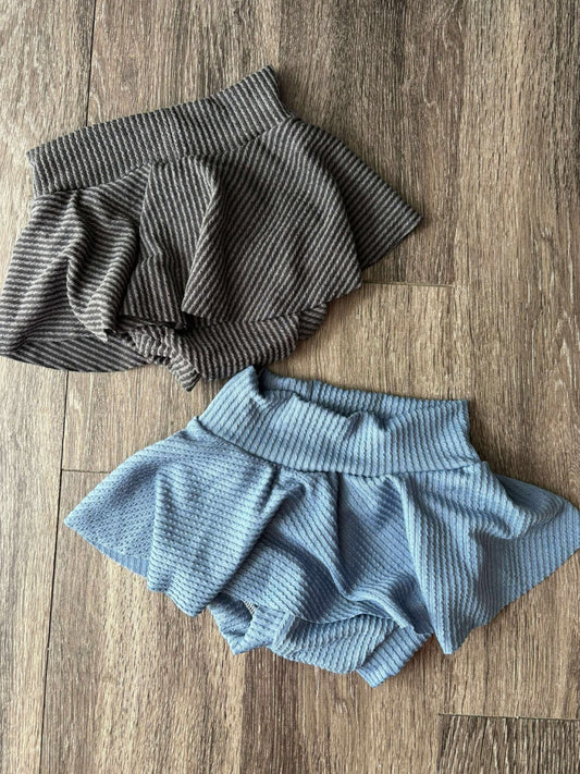 Fall Ribbed Skirted Bummies