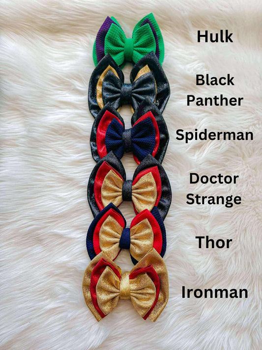 Superhero Inspired Bows