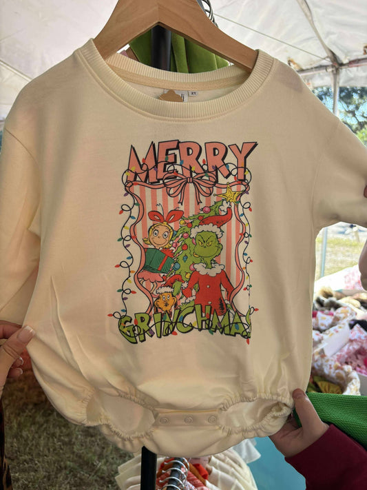 Merry Grinchmas Romper/T-Shirt