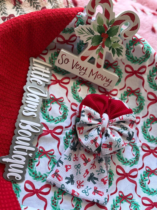 Christmas Bows Scrap Wrap/ Scrap piggies