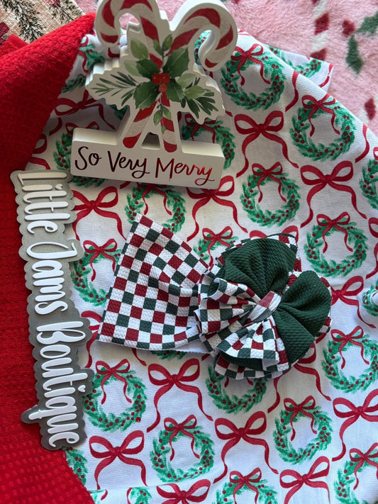Christmas Checkered Scrap Wrap/ Scrap piggies