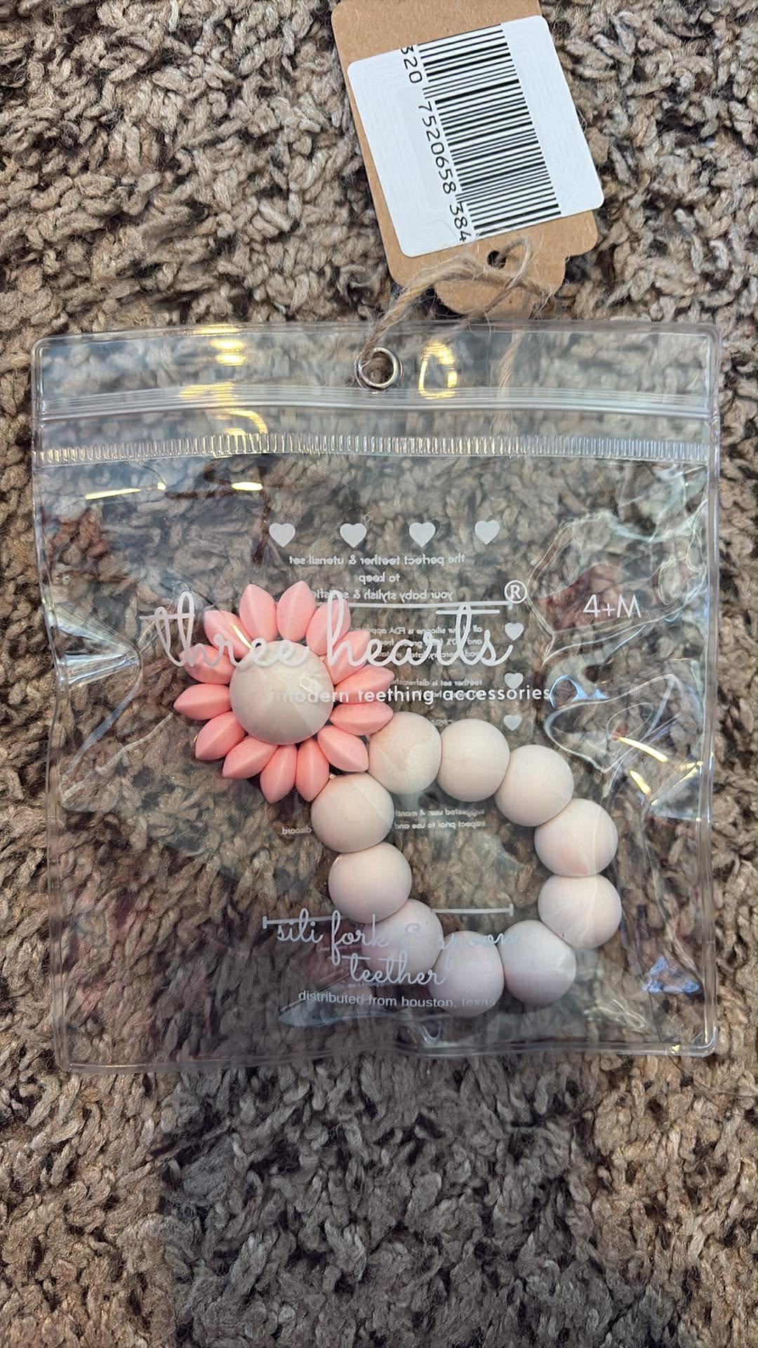 Pink Sunflower Teether