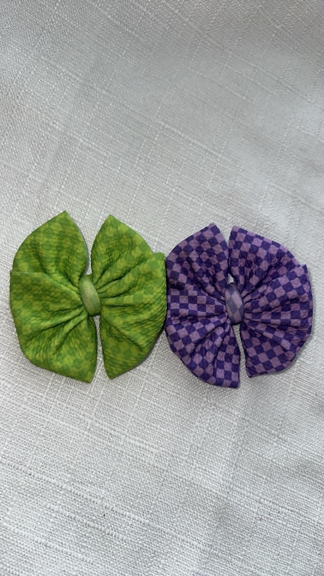 Purple and Green Checkered
