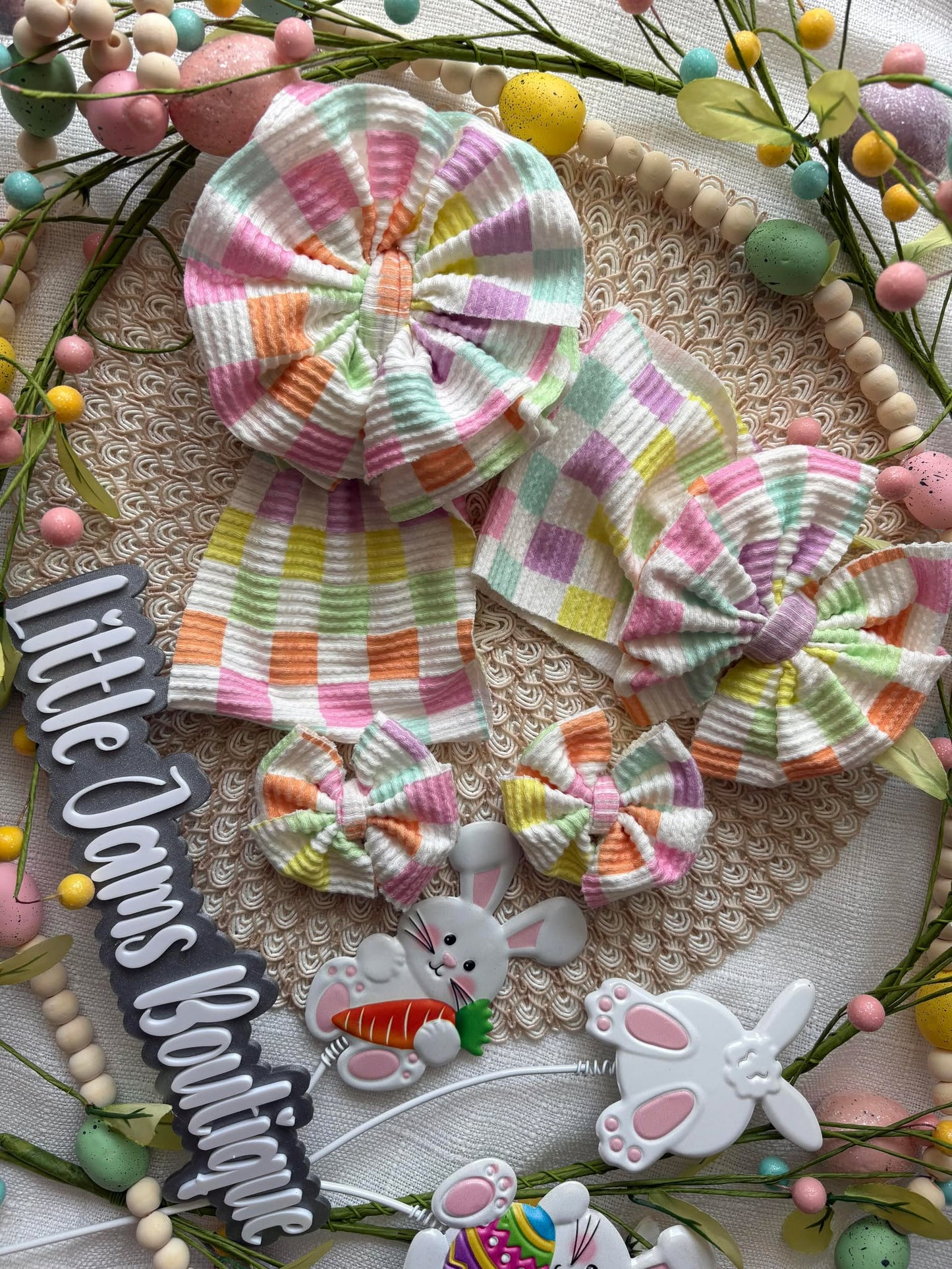 Easter Checkered Ribbed